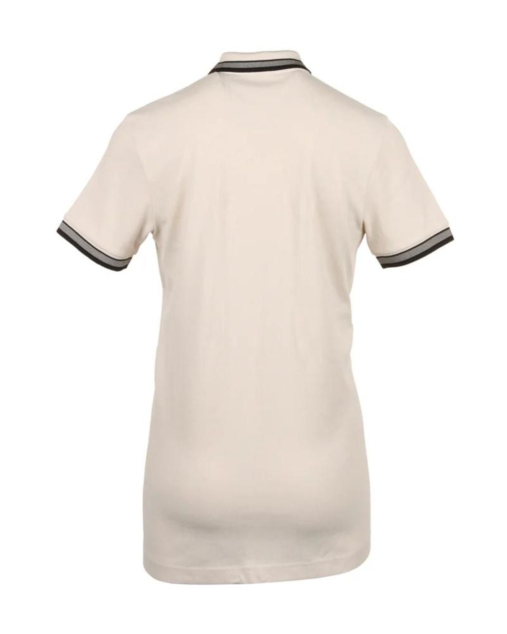 Boss Natural Boss Logo Embroidered Short-Sleeved Polo Shirt for men