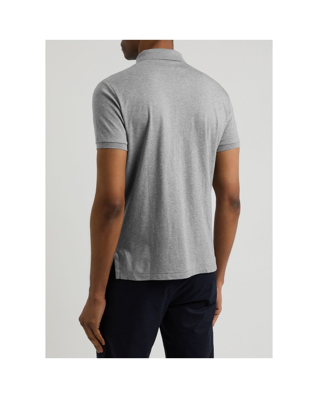 Polo Ralph Lauren Gray Short-Sleeved Polo Shirt for men