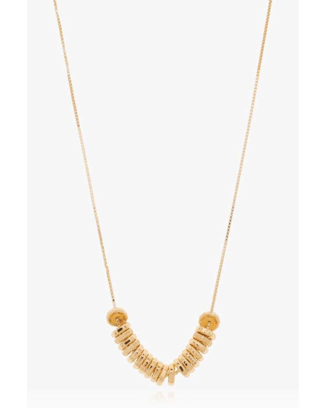 Bottega Veneta White Pendant Necklace
