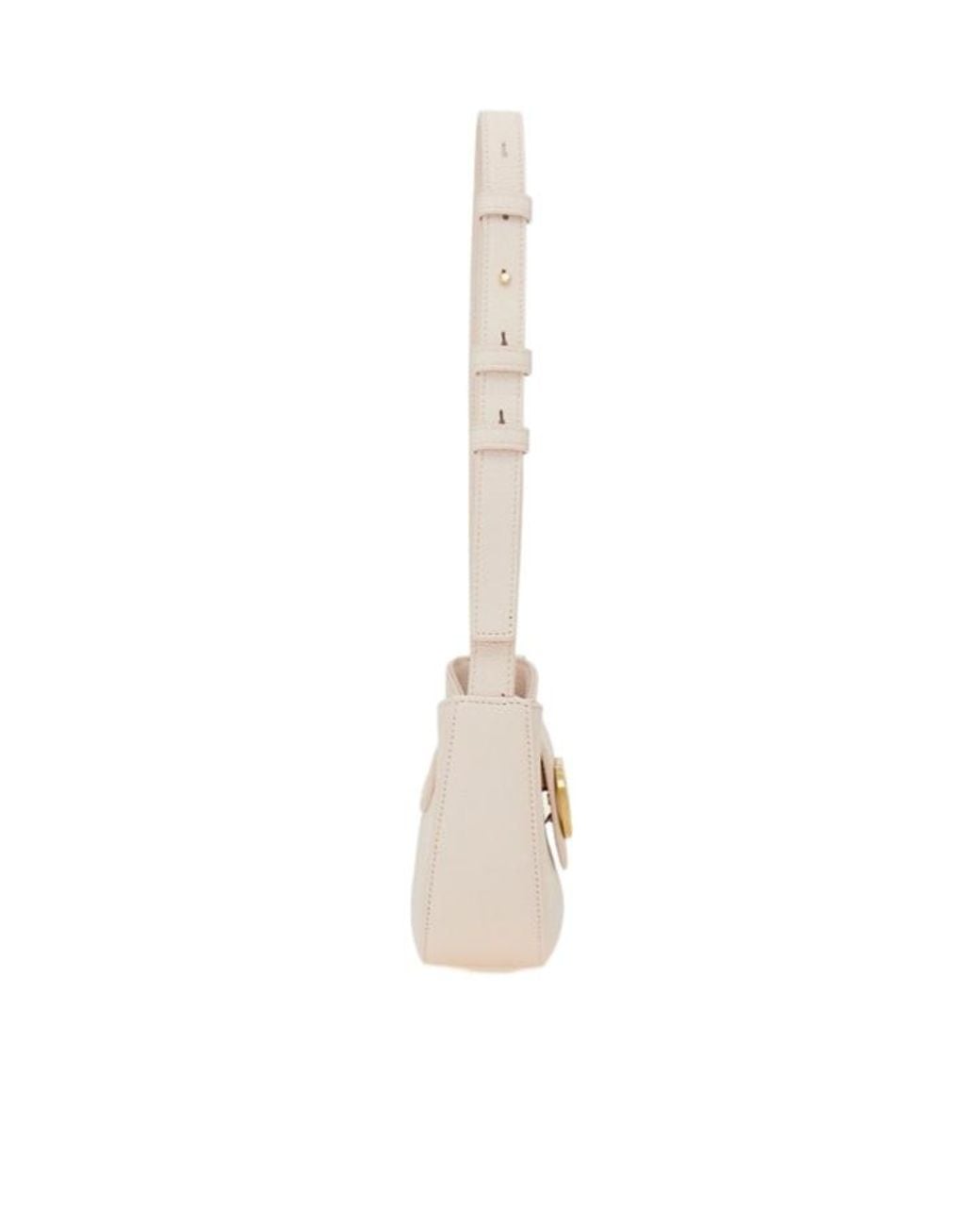 Ferragamo White Ferragamo Double Gancini Mini Bag