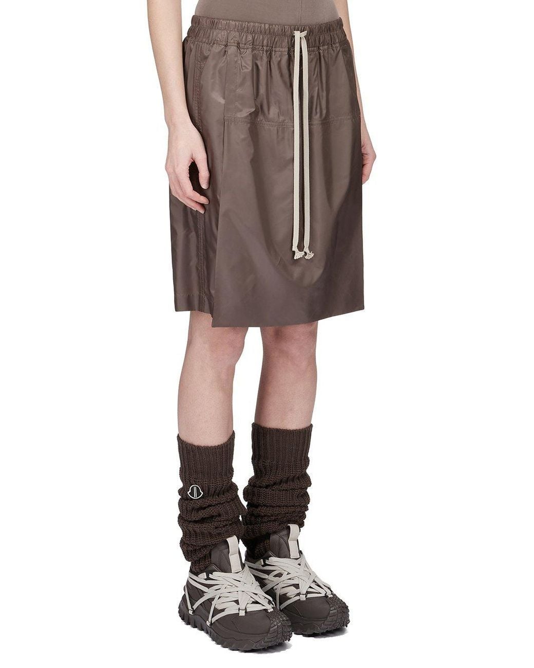 Moncler Multicolor Moncler Rick Owens Logo Embroidered Drawstring Shorts