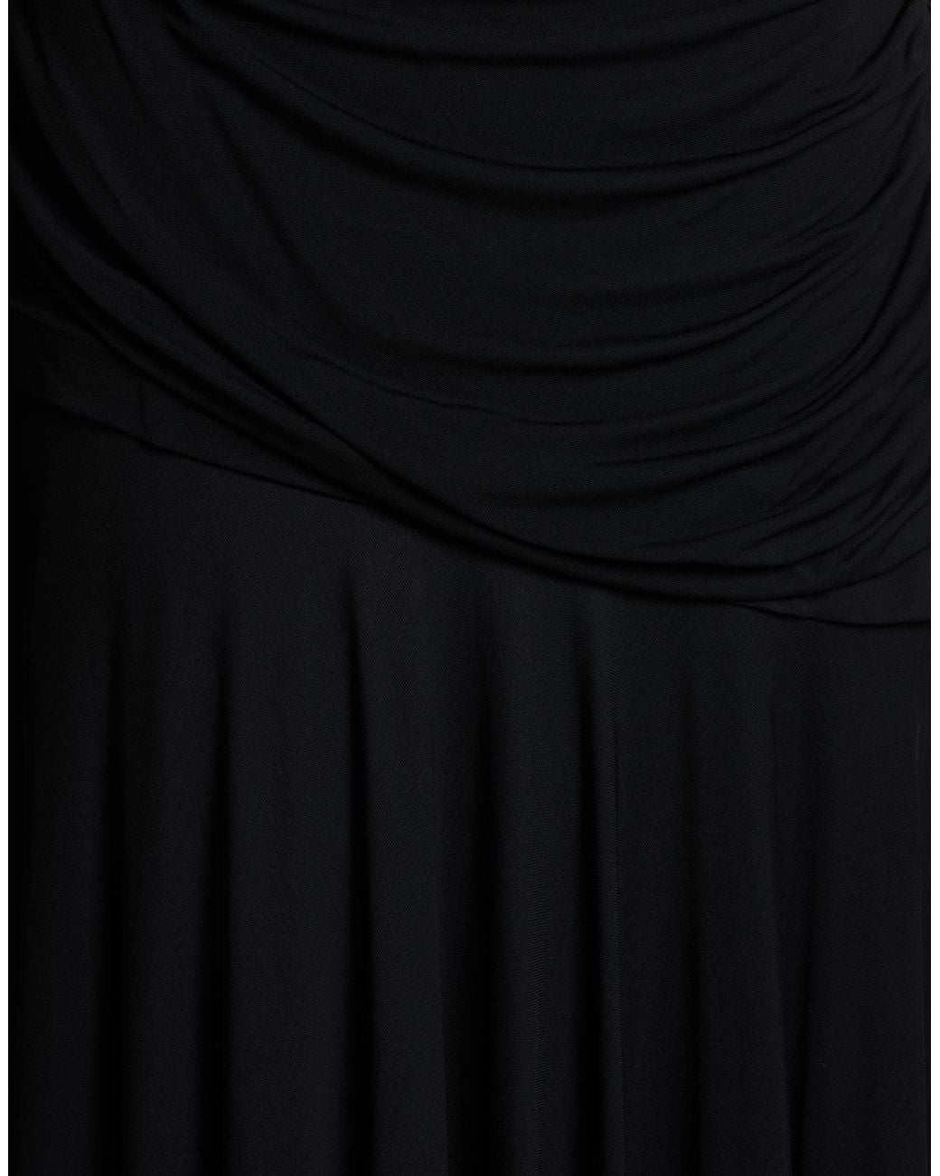 Ganni Black Maxi Dress Viscose