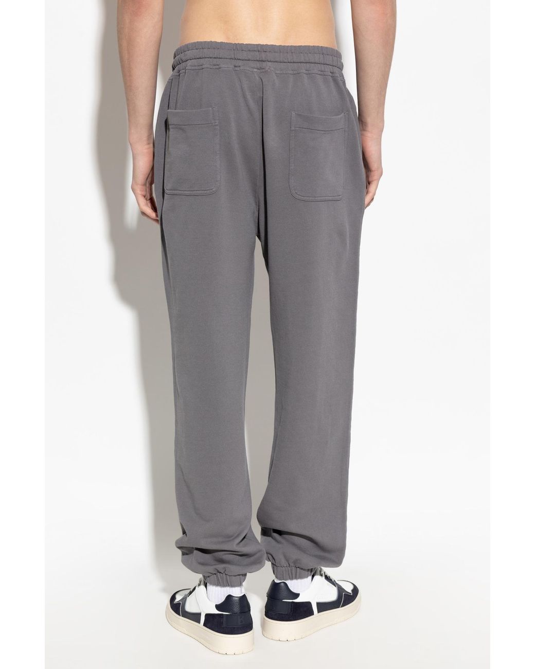 Eleventy Gray Drawstring Relaxed Joggers for men