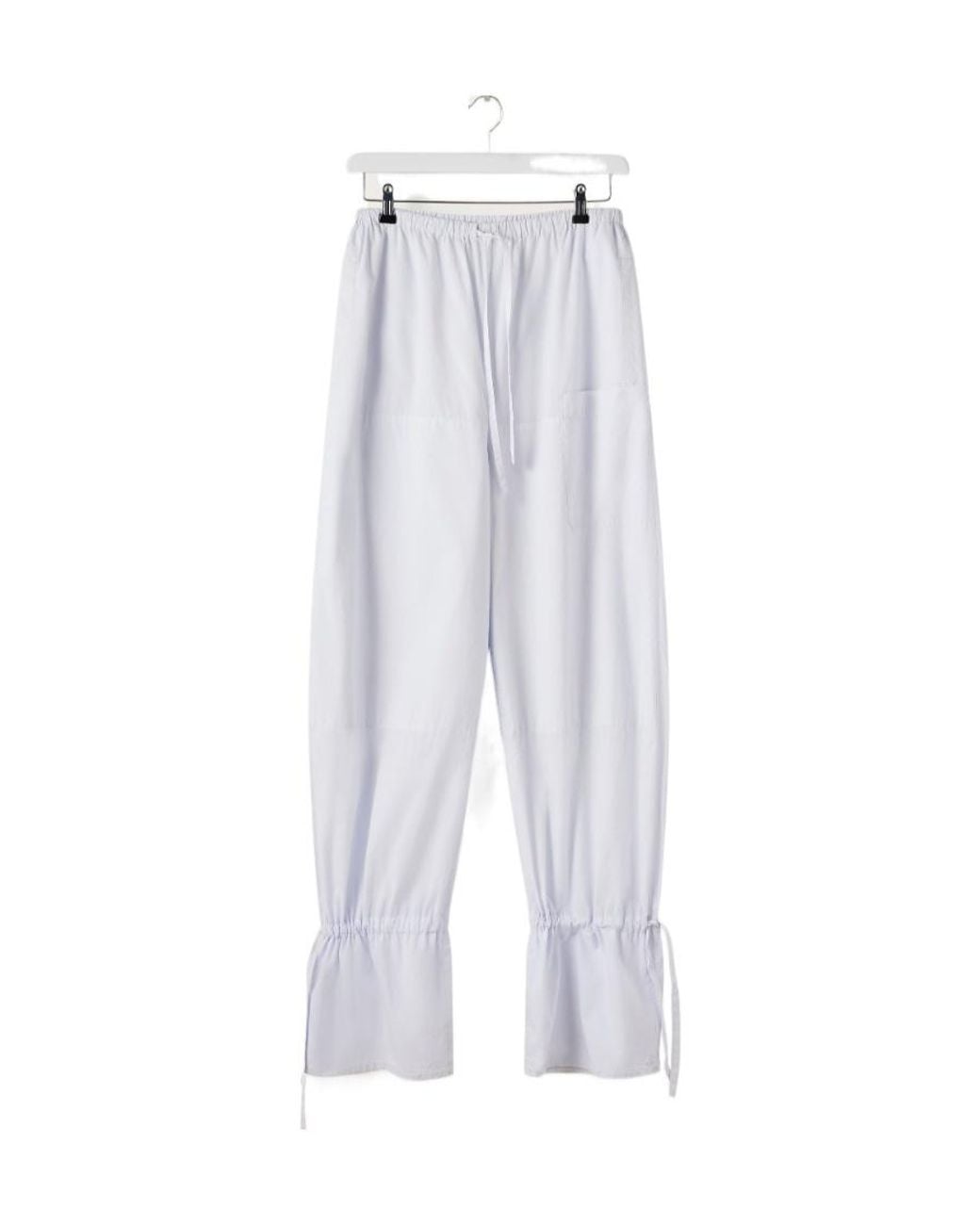 Lemaire White Drawstring-Fastening Parachute Trousers