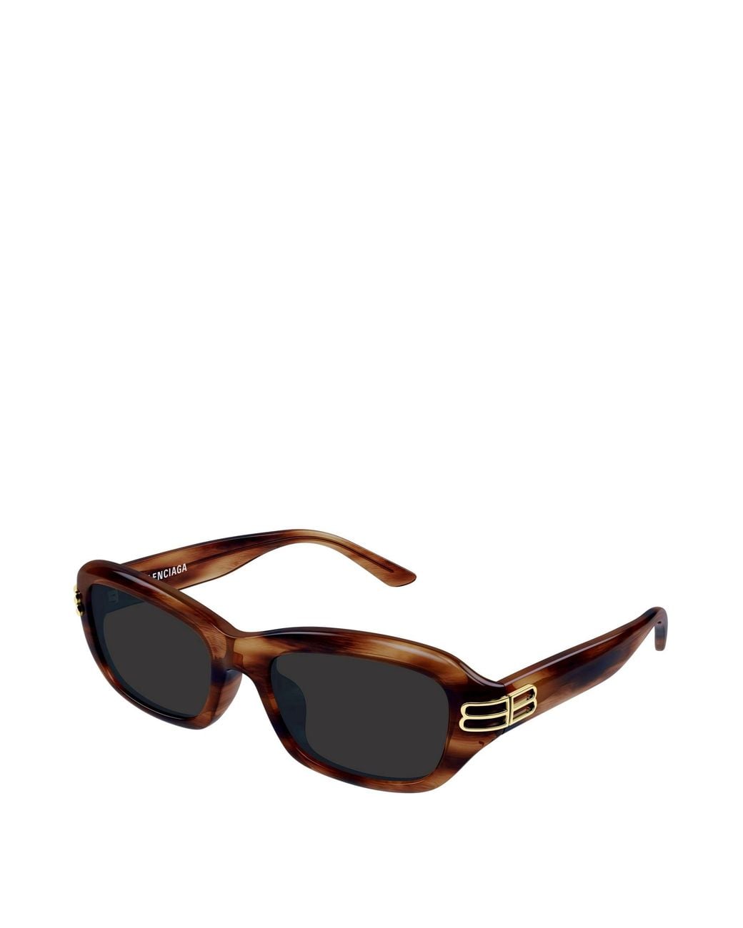 Balenciaga White Eyewear Rectangular Frame Sunglasses