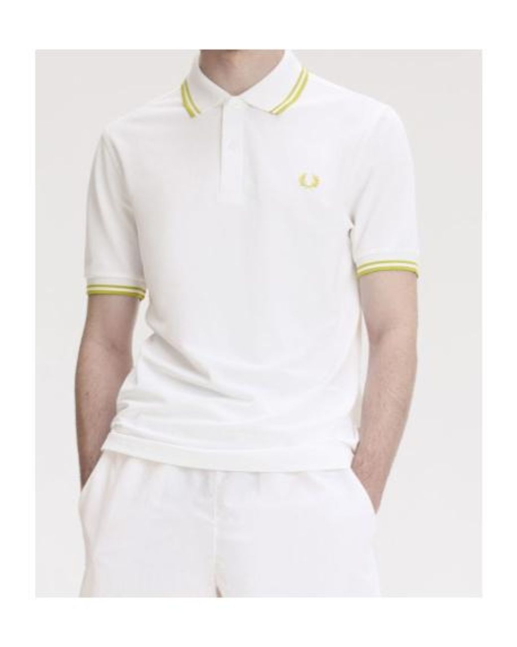 Fred Perry White Tennis Shirt for men