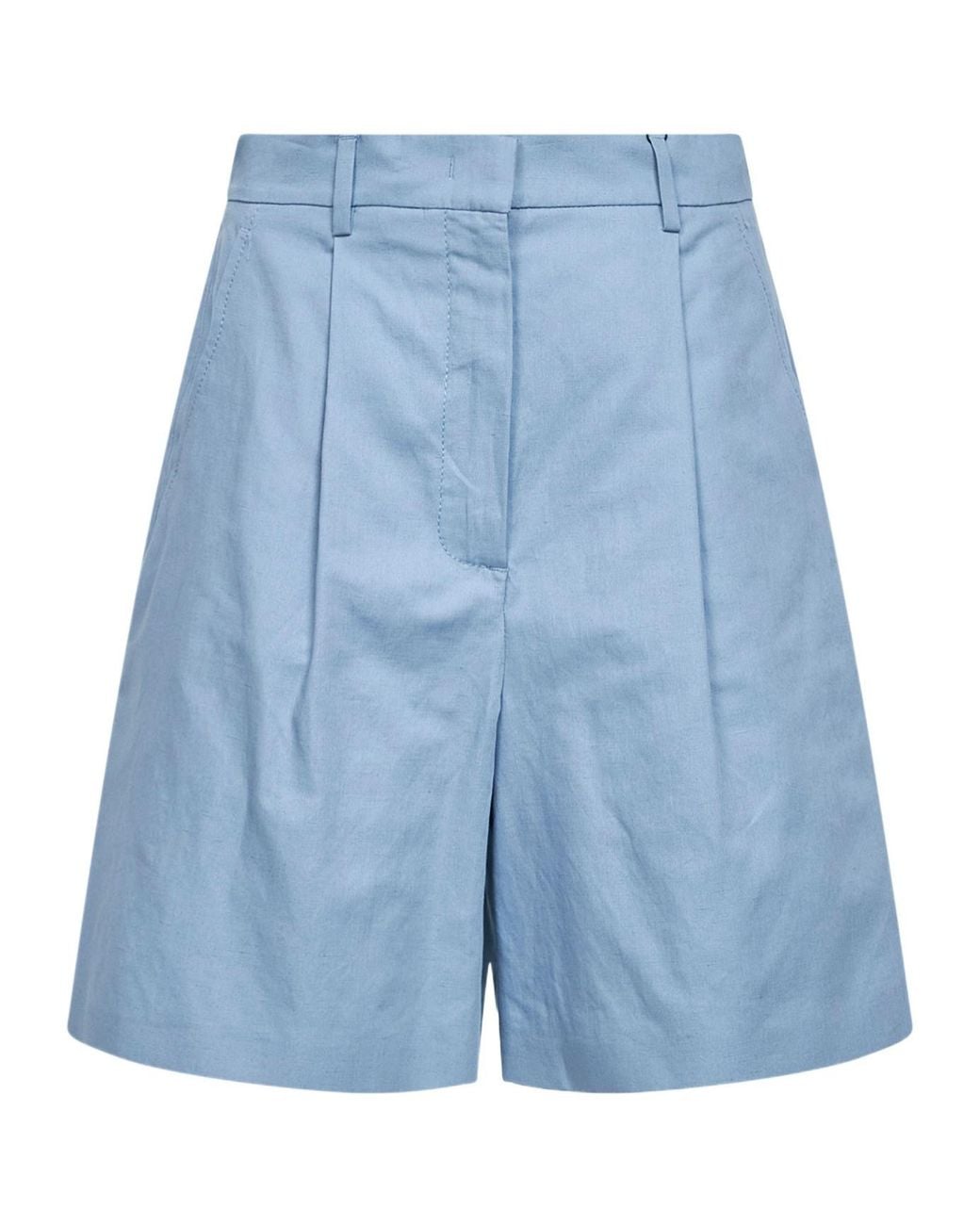 Weekend by Maxmara Blue Wkdecuba High-Waist Shorts