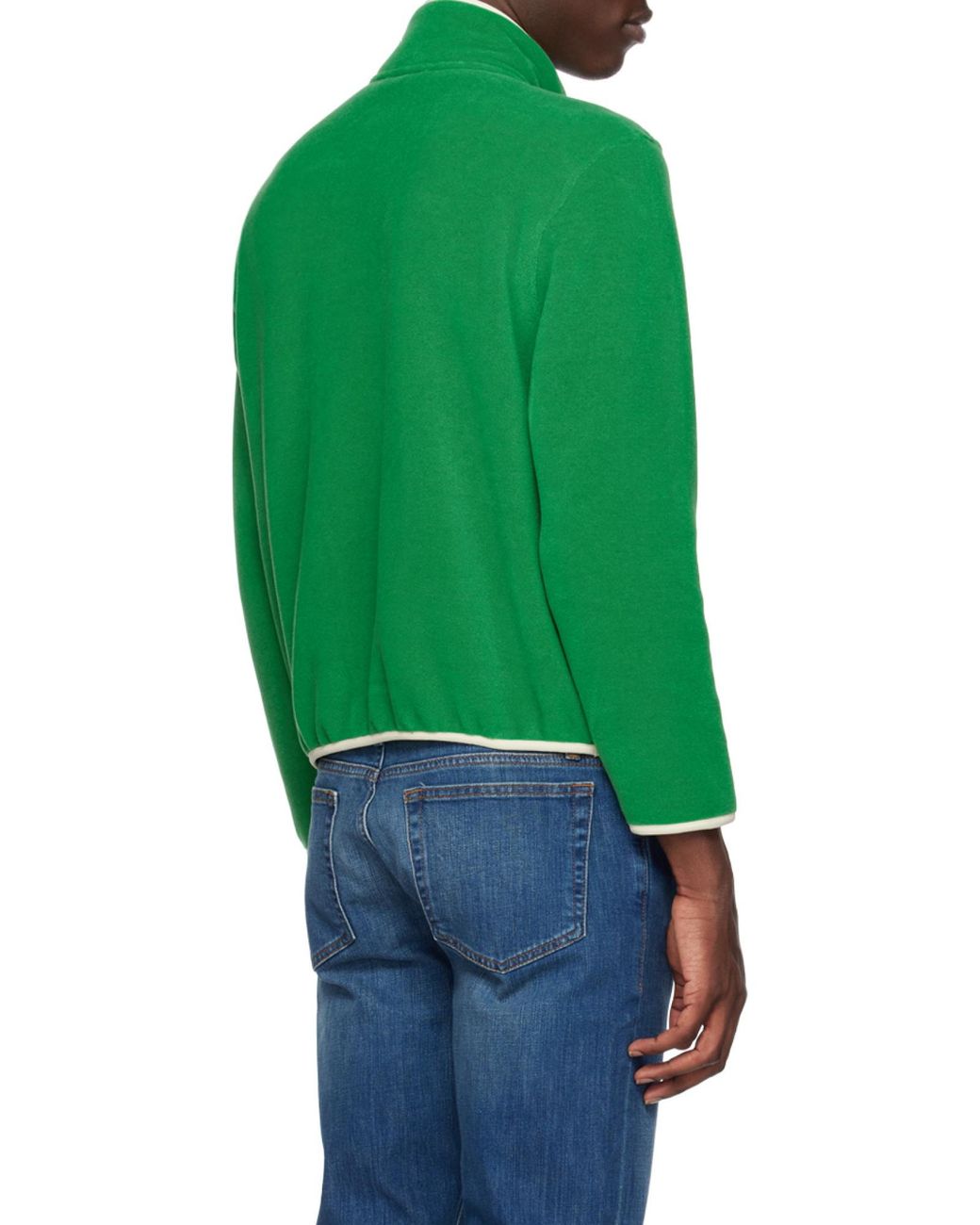 Sporty & Rich Green Funnel Neck Long-Sleeved Jumper