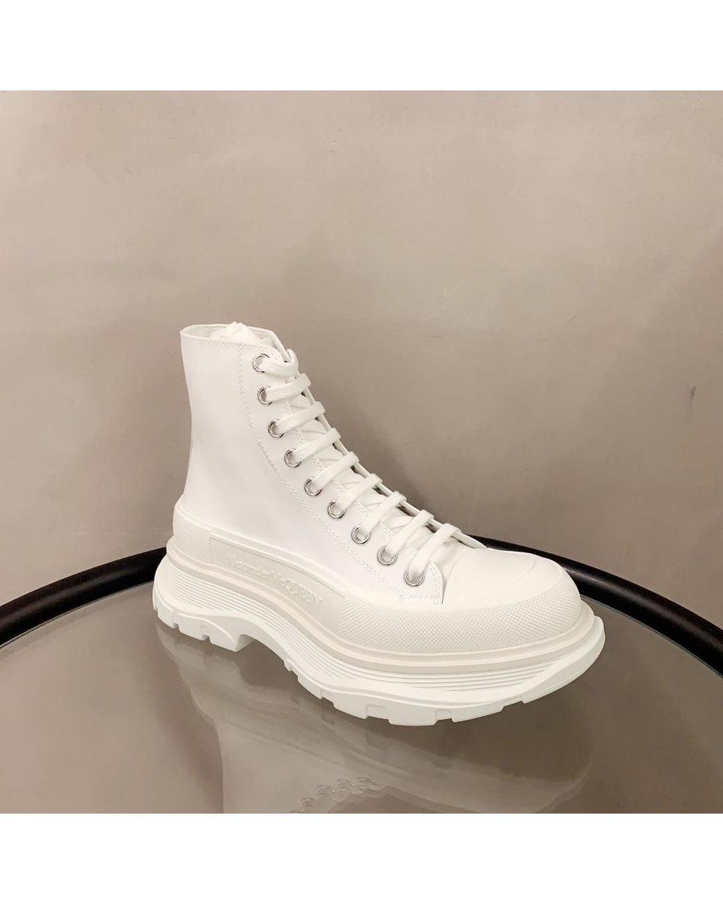 McQueen Natural Tread Slick Boots for men