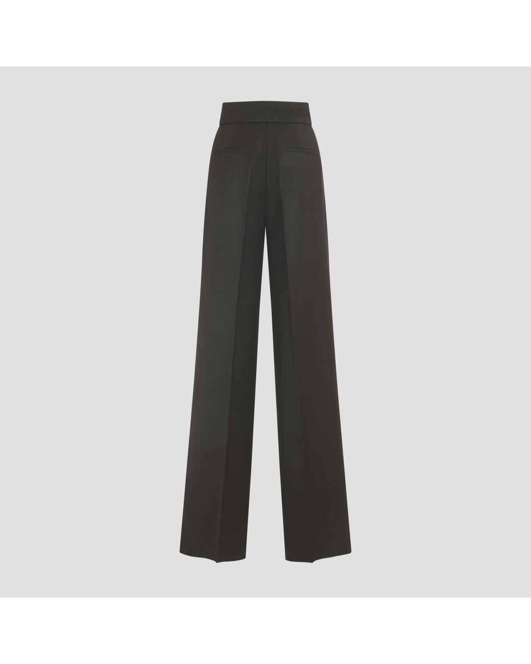 Max Mara Gray Arturo1234 Pleated High-Waist Pants