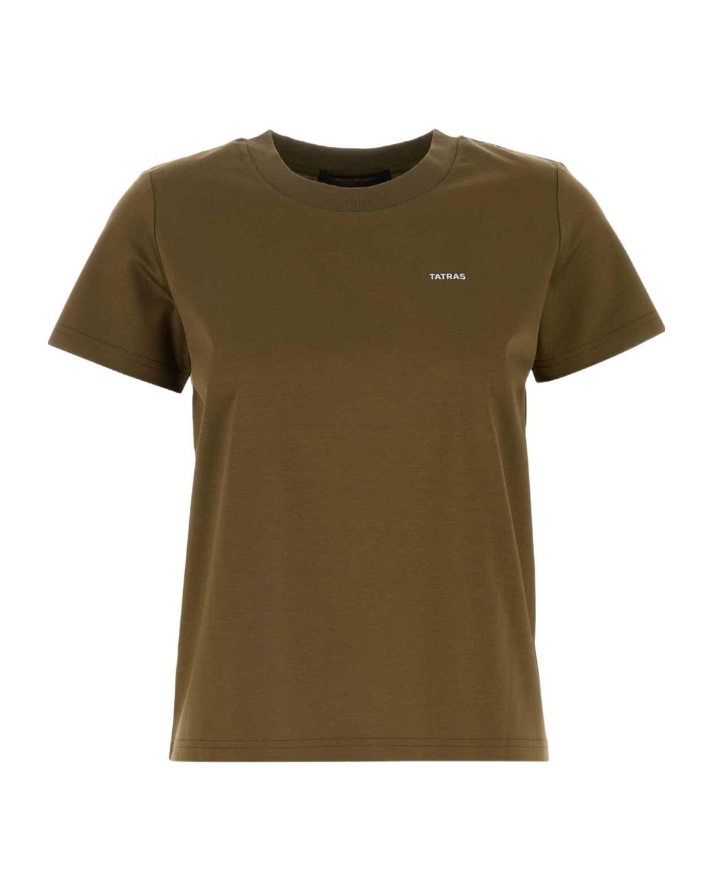Tatras Green Minimalist Logo Crewneck Top