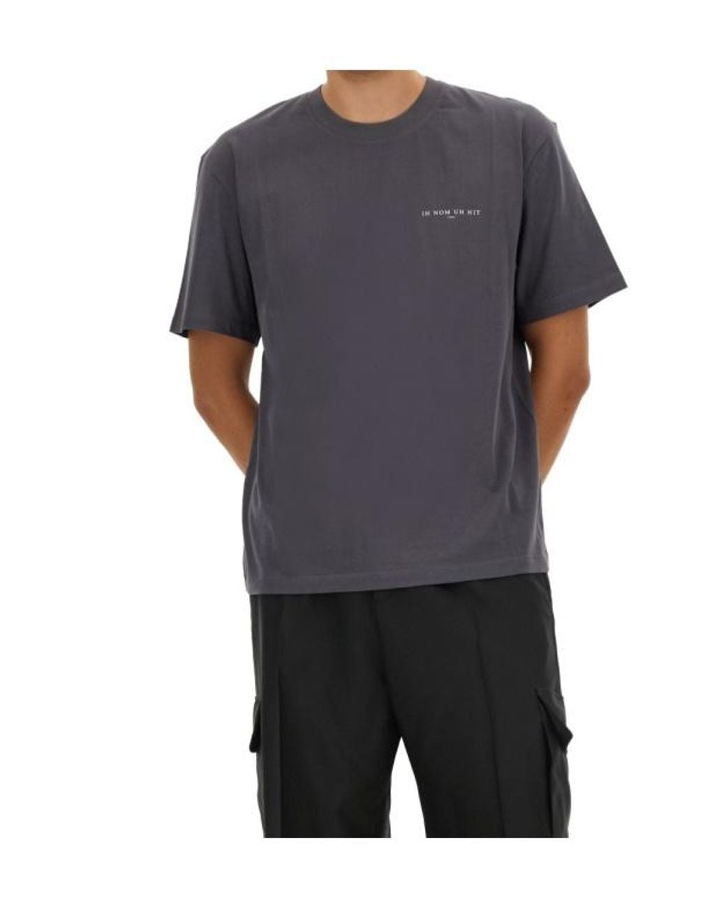 Ih Nom Uh Nit Gray This Is Authentic Crewneck T-Shirt for men