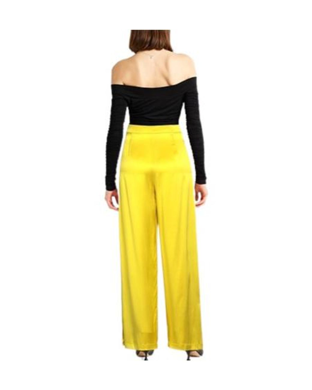 Max Mara Yellow Loose Trousers