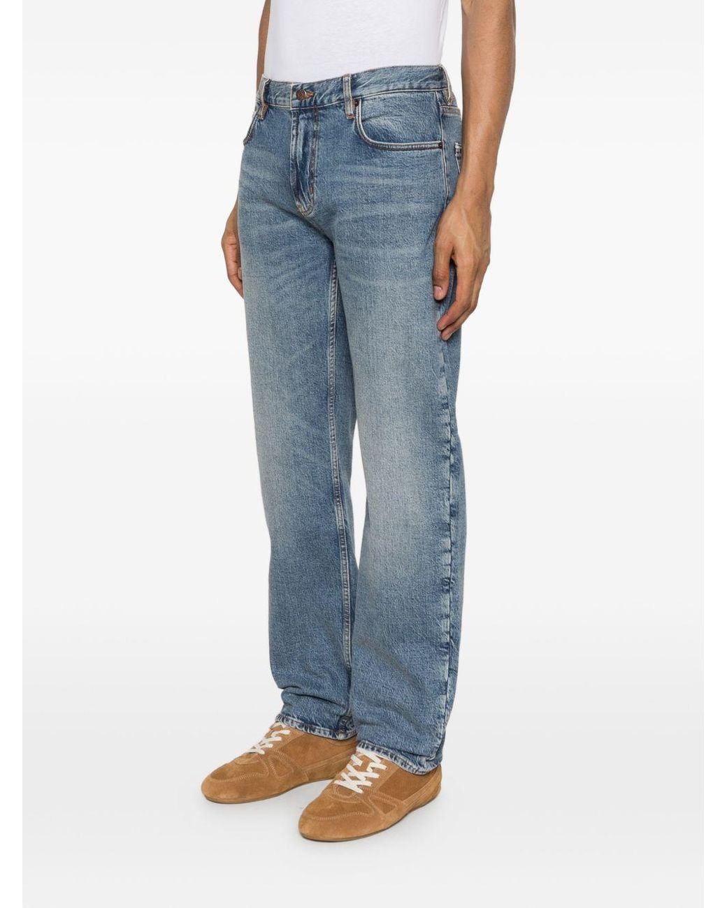 Emporio Armani Blue Five-Pocket Jeans for men