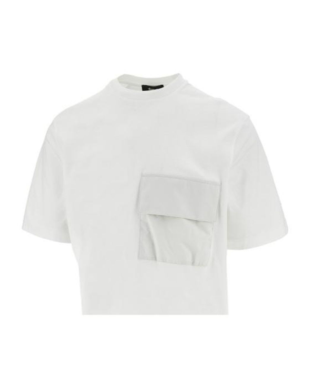 Herno White Laminar Patch Pocket T-Shirt for men