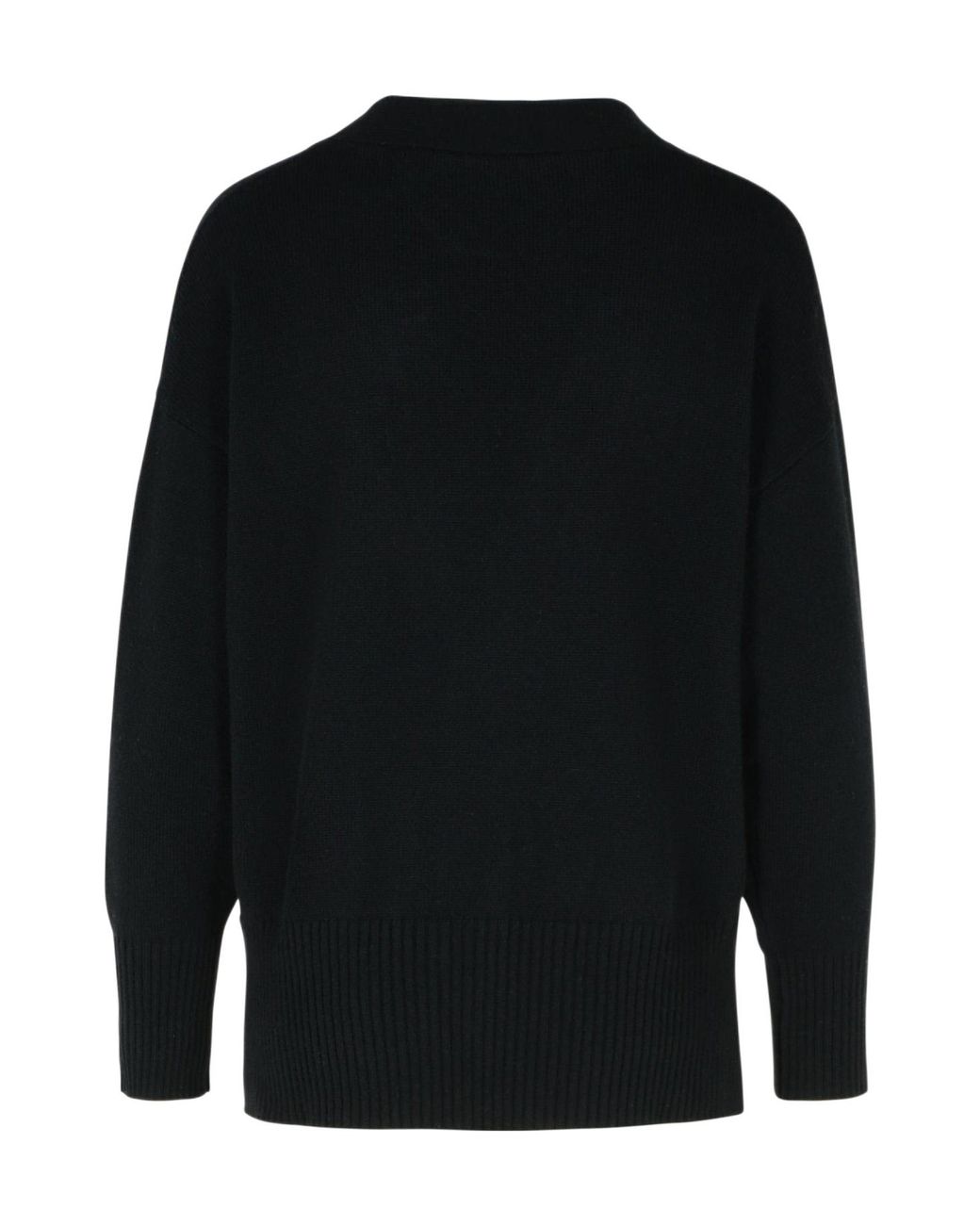 Purotatto Black Long-Sleeved Knitted Cardigan