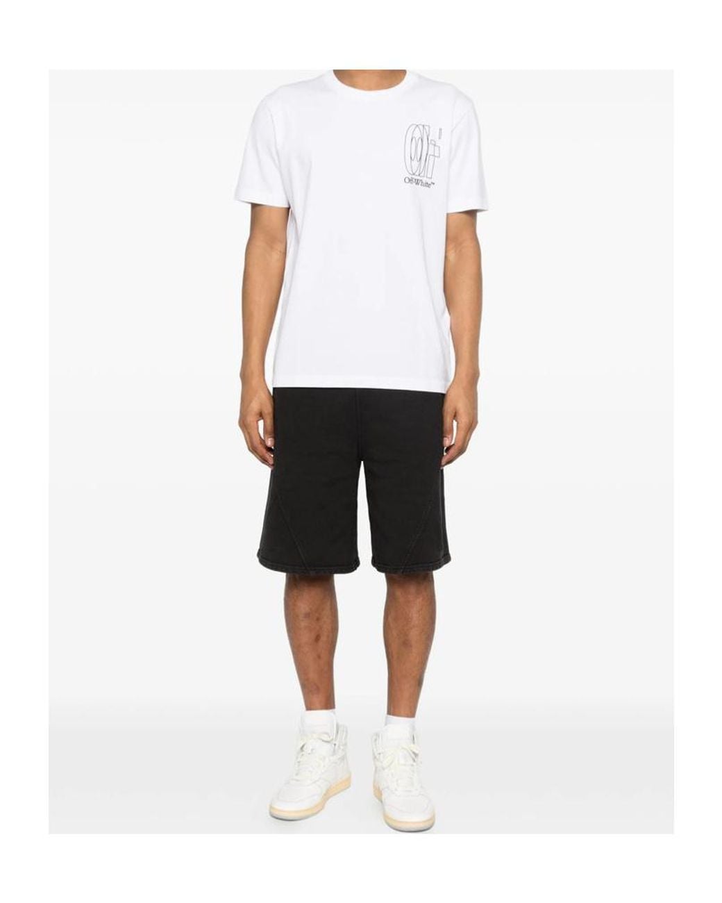 Off-White c/o Virgil Abloh White Big Double Arrow Crewneck T-Shirt for men