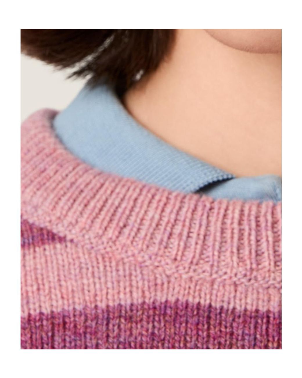Miu Miu Pink Wool Crew-Neck Sweater