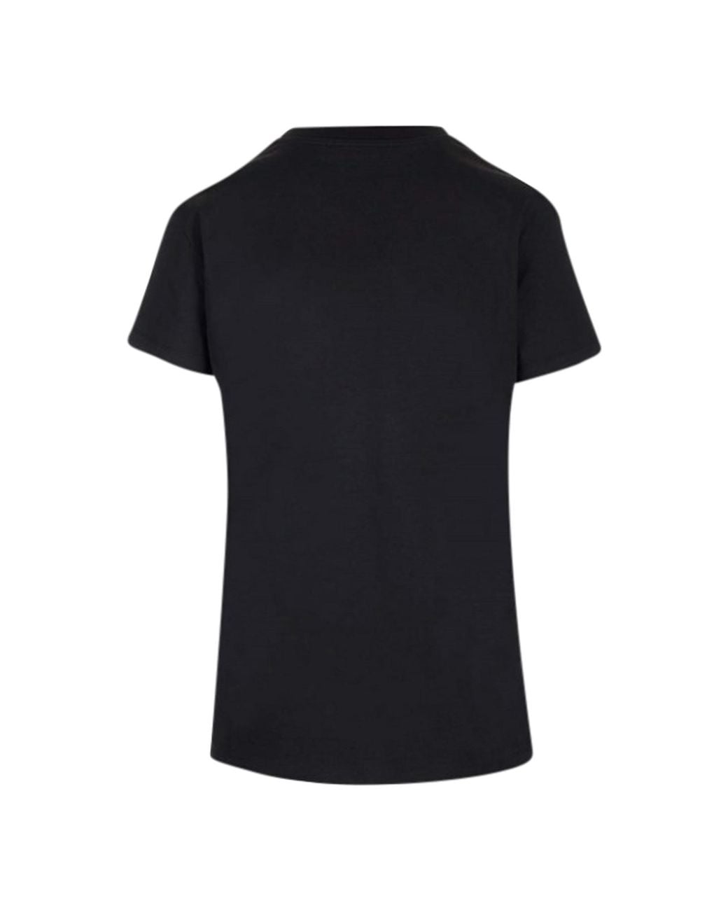 Max Mara Black Graphic Printed Crewneck T-Shirt