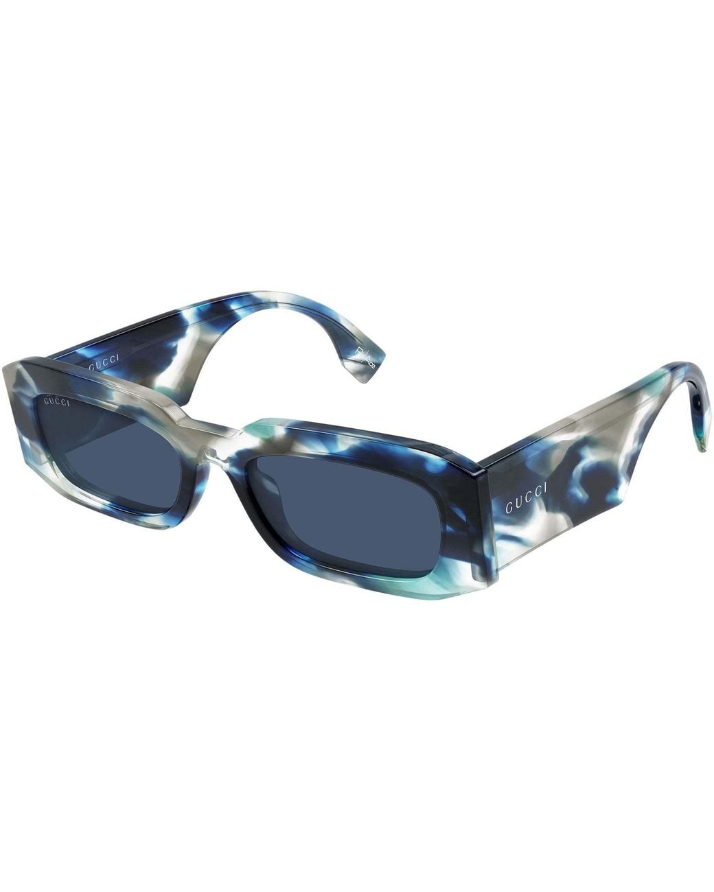 Gucci Blue Rectangle Sunglasses for men