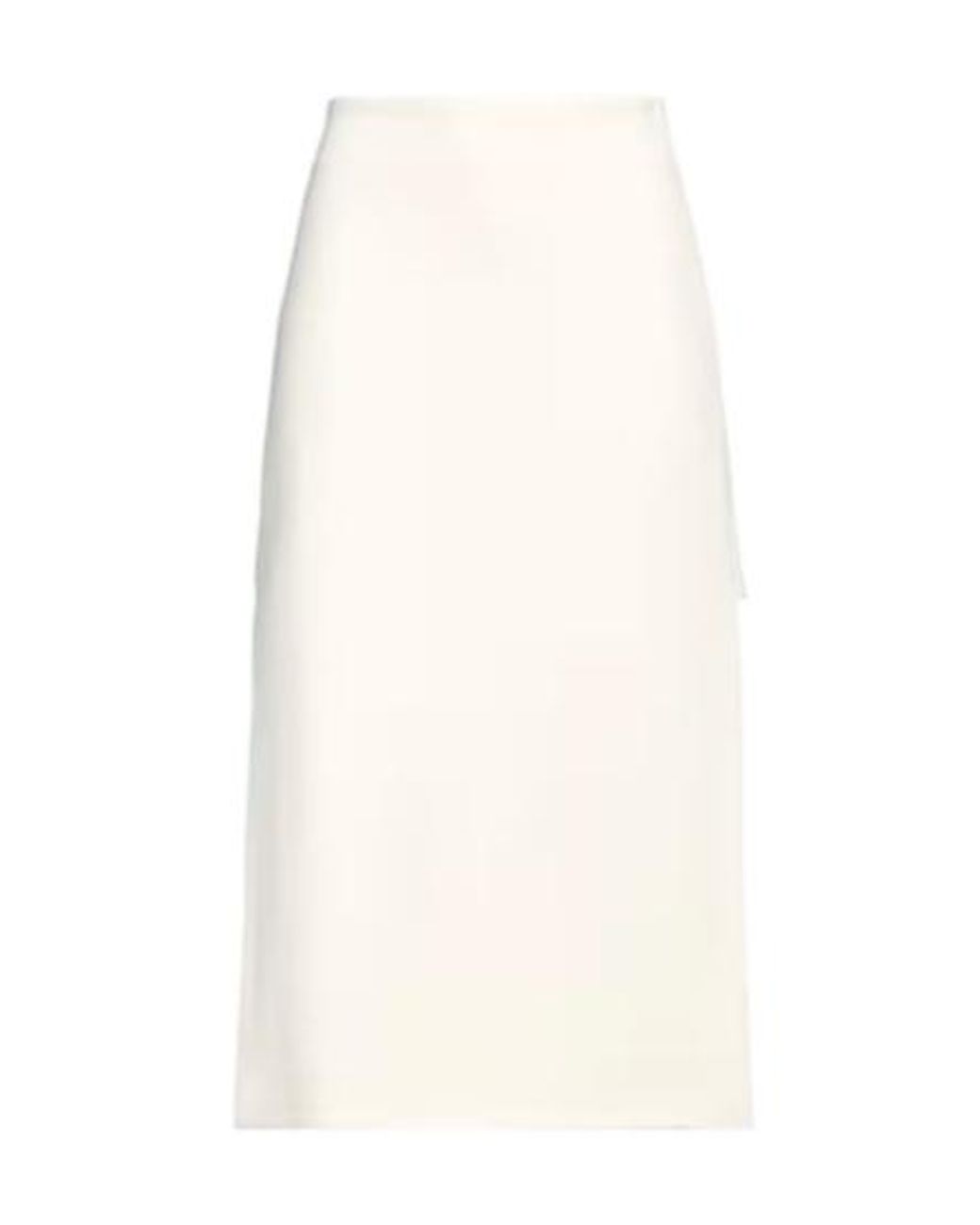 Sportmax White Solid Color Flared Skirt
