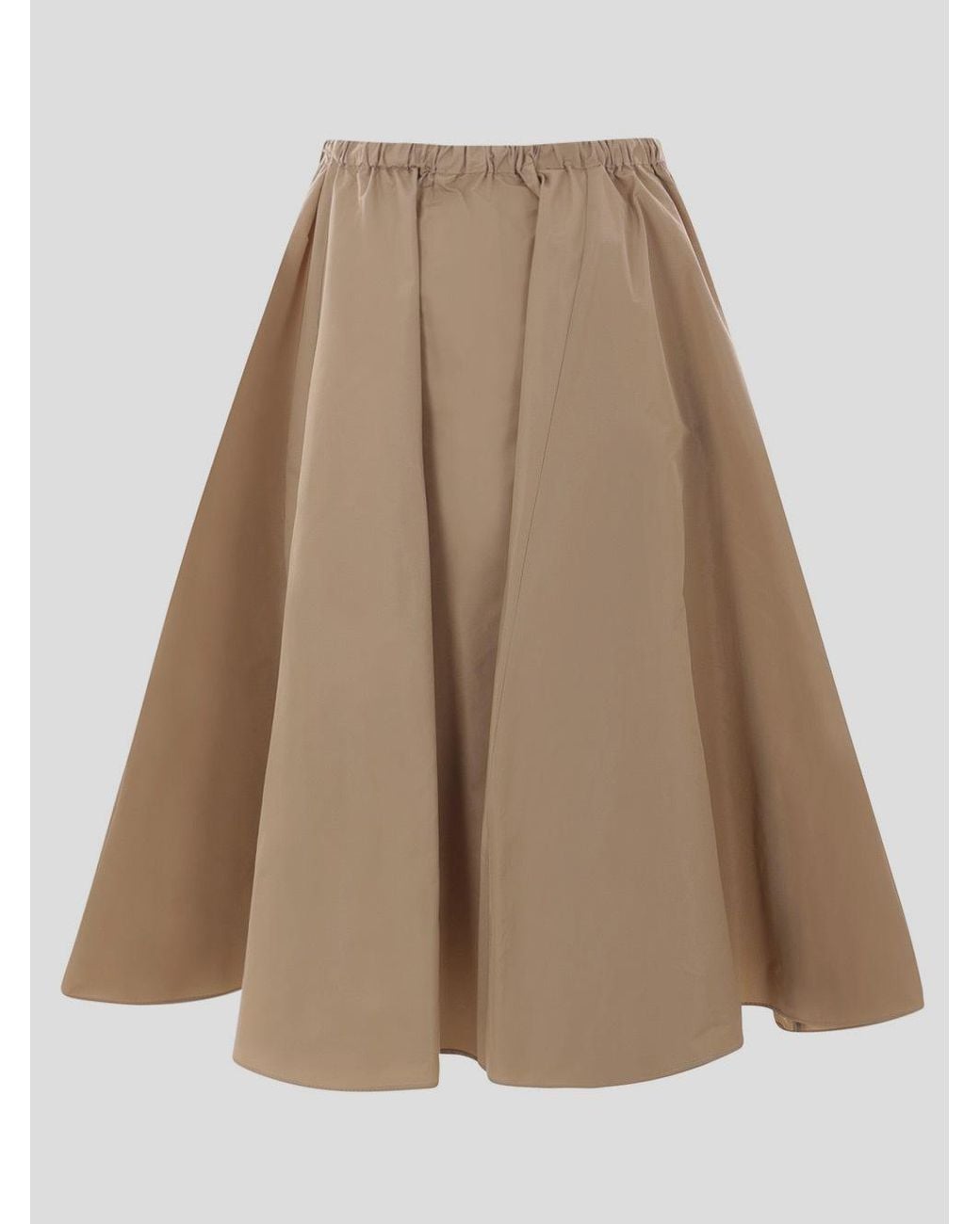 Miu Miu Brown Technical Fabric Skirt