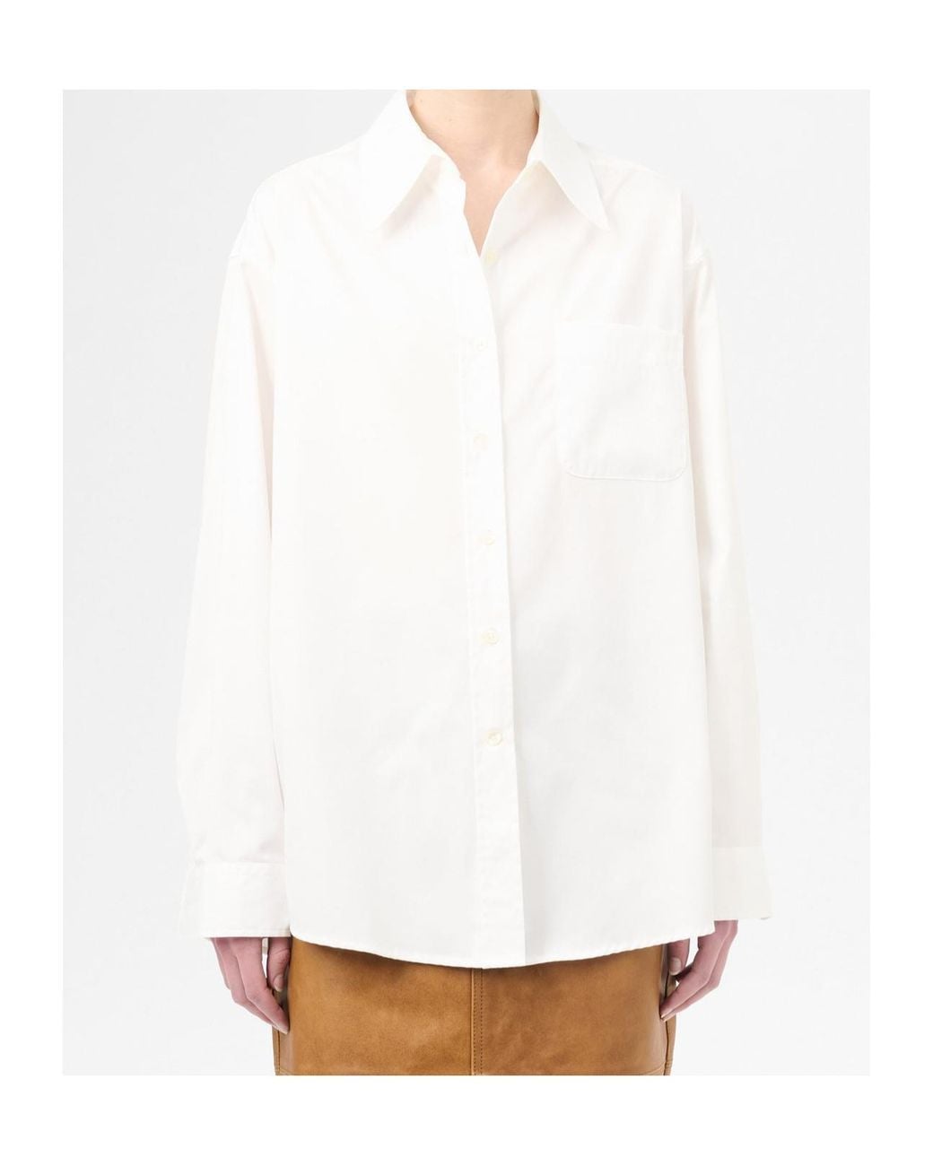 Our Legacy White Favourite Curved Hem Shirt