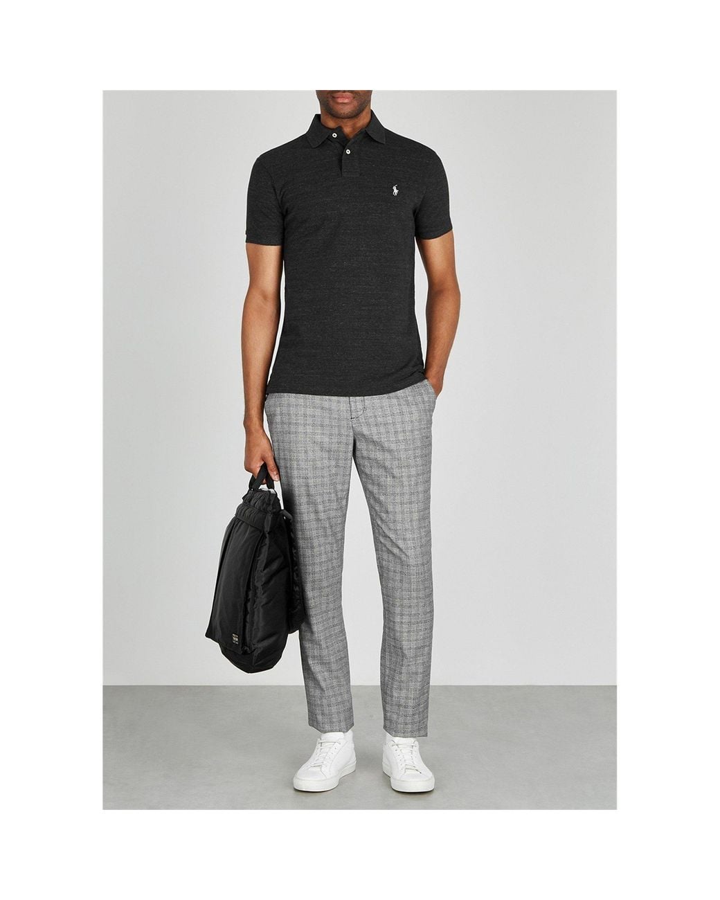 Polo Ralph Lauren Black Short-Sleeved Polo Shirt for men