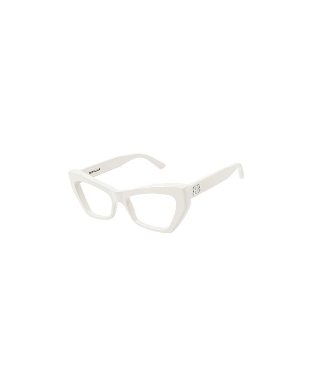 Balenciaga White Eyewear Cat-Eye Frame Glasses