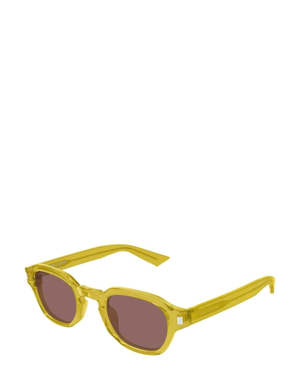 Saint Laurent Yellow Full-Frame Sunglasses for men