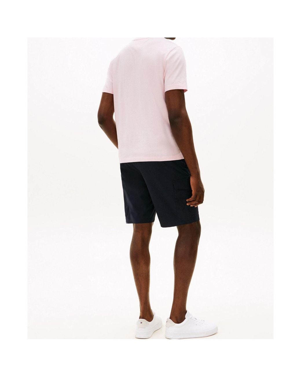 Tommy Hilfiger Pink Logo Short Sleeve T-Shirt for men