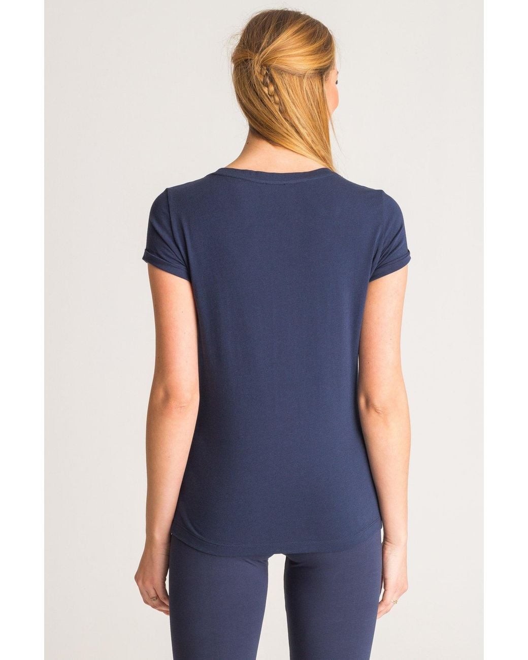 EA7 Blue Logo Details T-Shirt