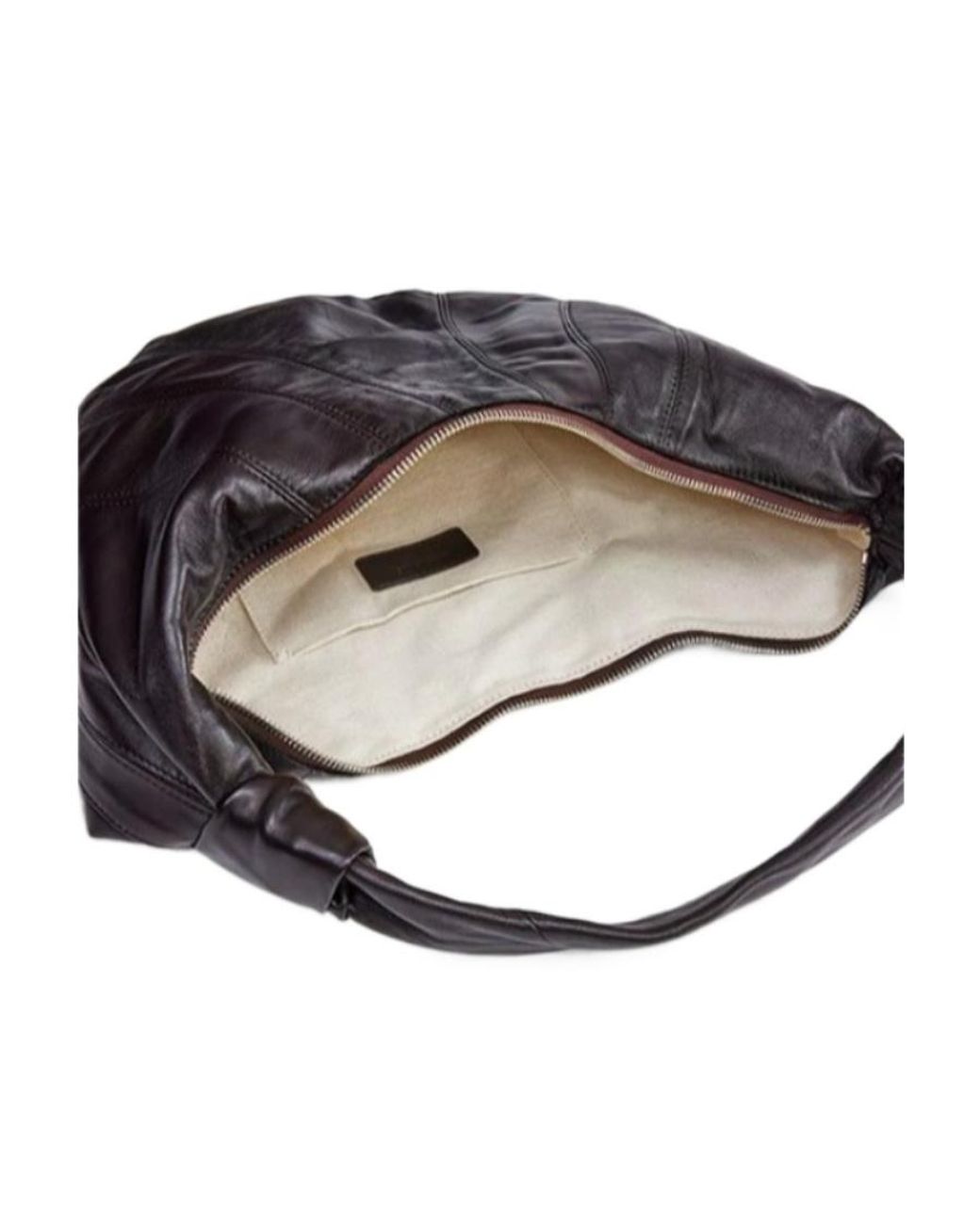 Lemaire Black Croissant Knot-Detailed Shoulder Bag
