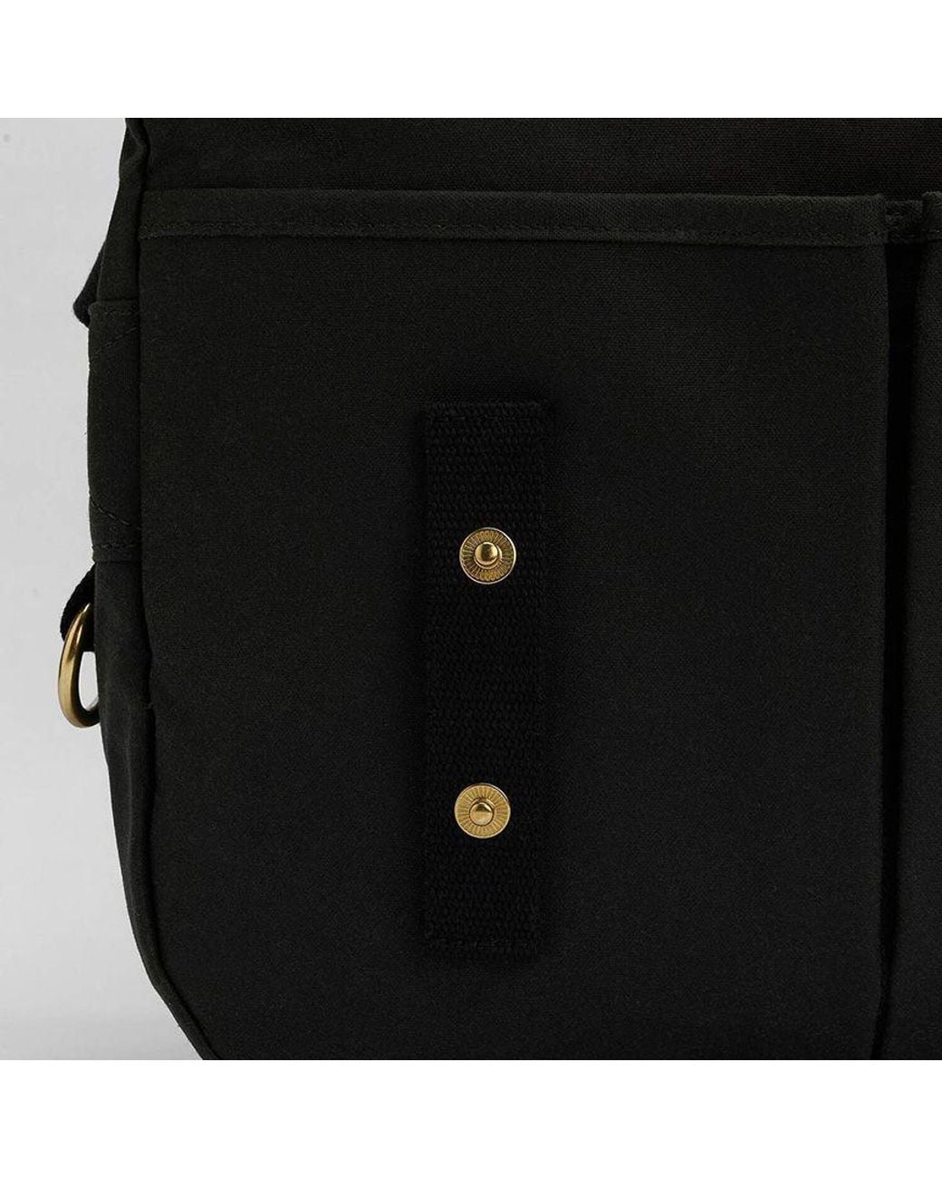 Barbour Black Logo-Patch Messenger Bag for men