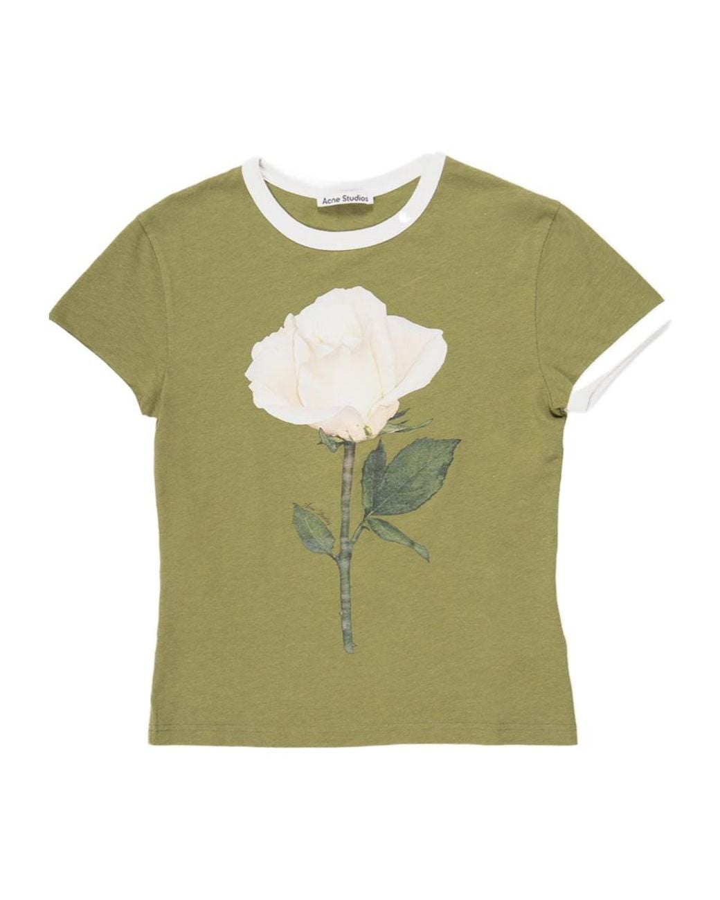 Acne Green Short-Sleeved T-Shirt