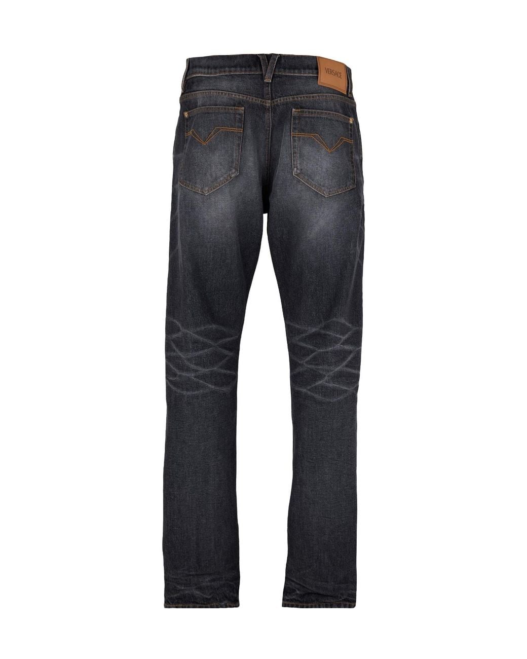 Versace Gray Washed Bootcut Jeans for men