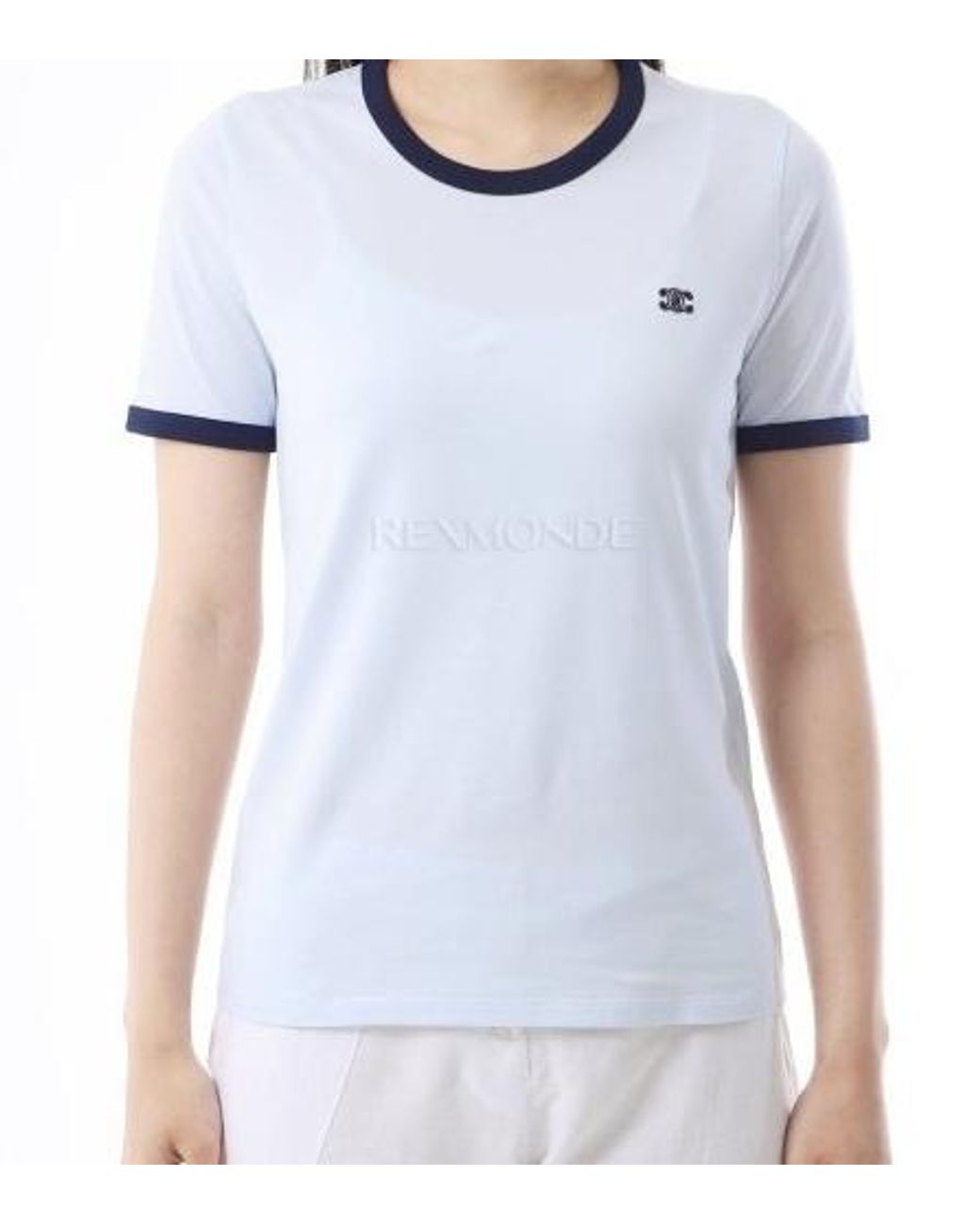 Céline Blue 70's Triomphe T-Shirt