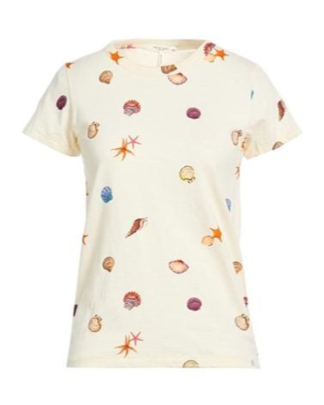 Rag & Bone White Printed T-Shirt