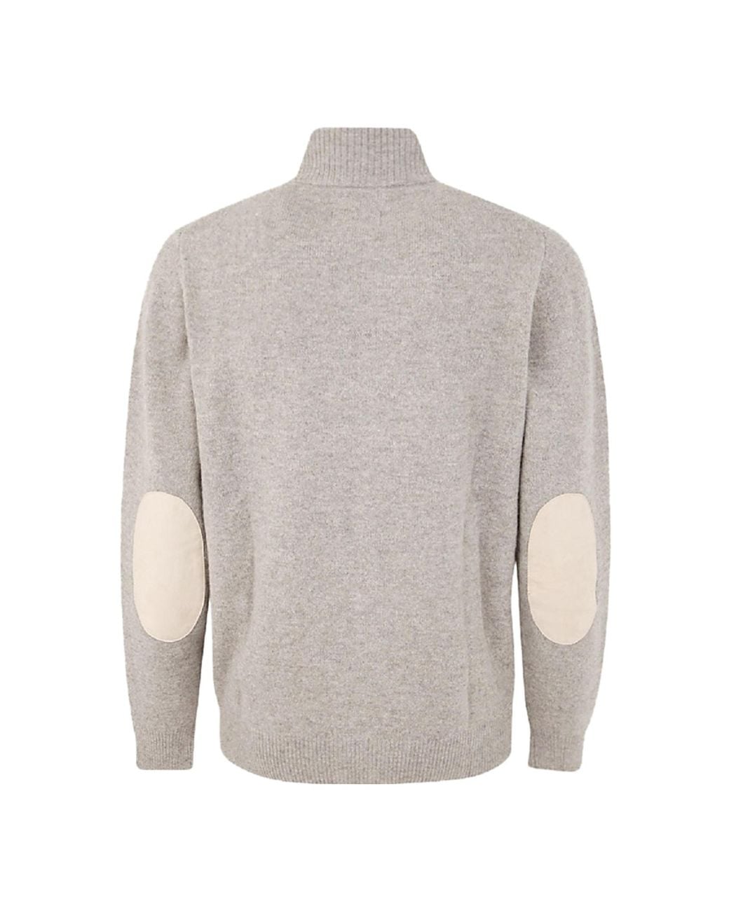 Barbour Gray High-Neck Button-Up Cardigan for men