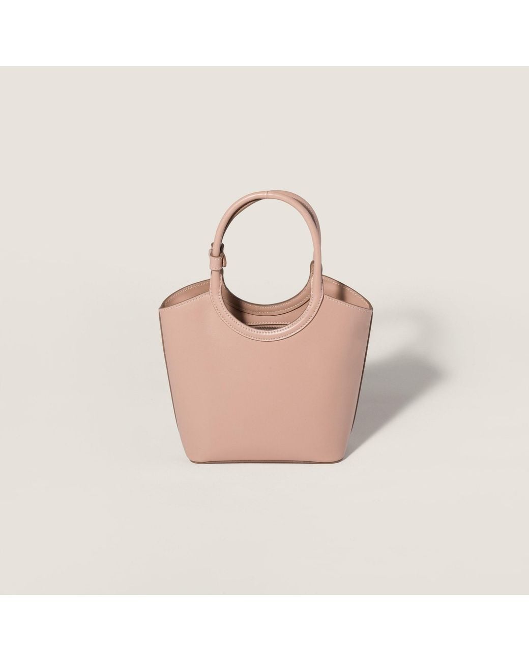 Miu Miu Natural Ivy Logo Tote Bag