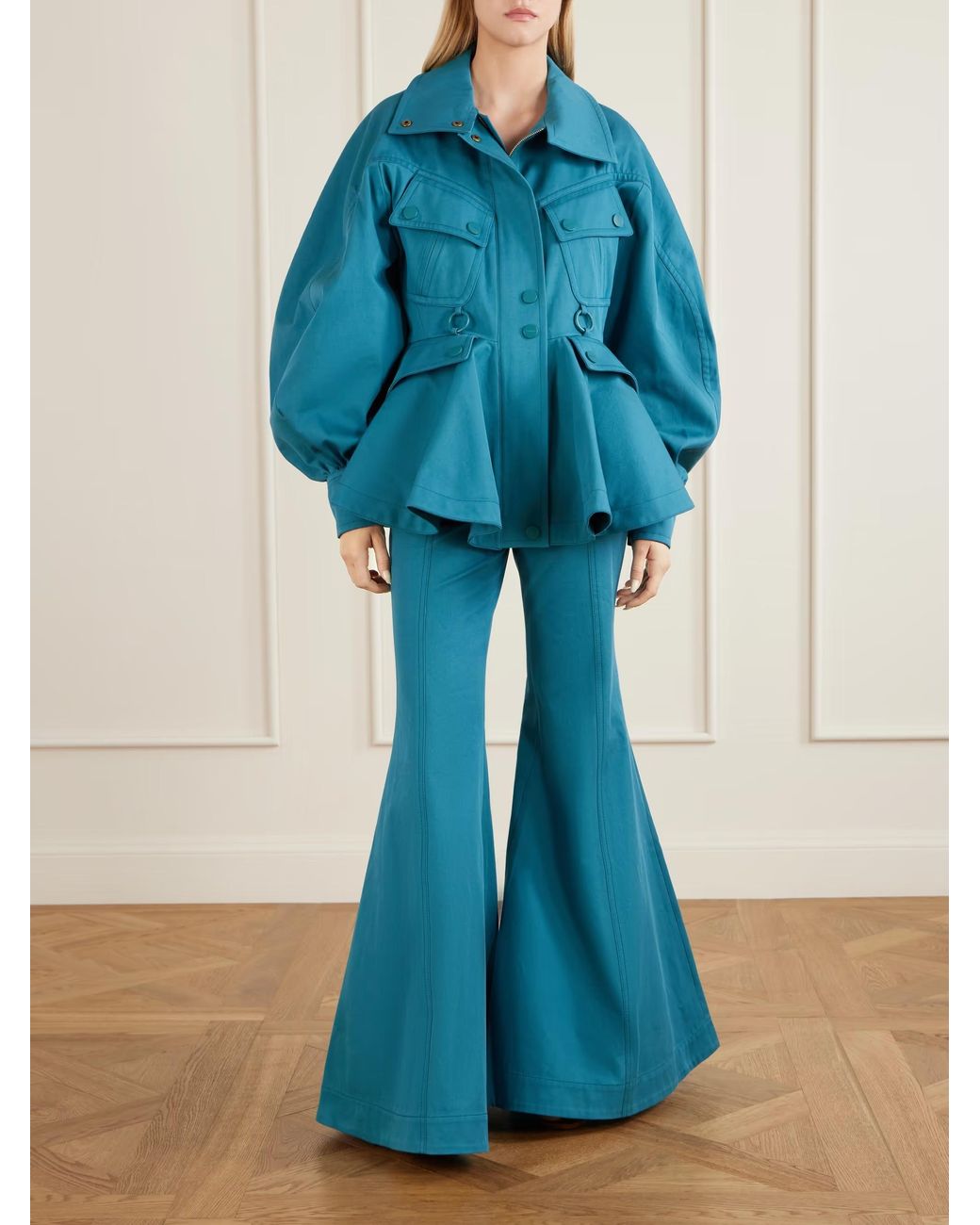 Zimmermann Blue Luna Cotton-Drill Jacket