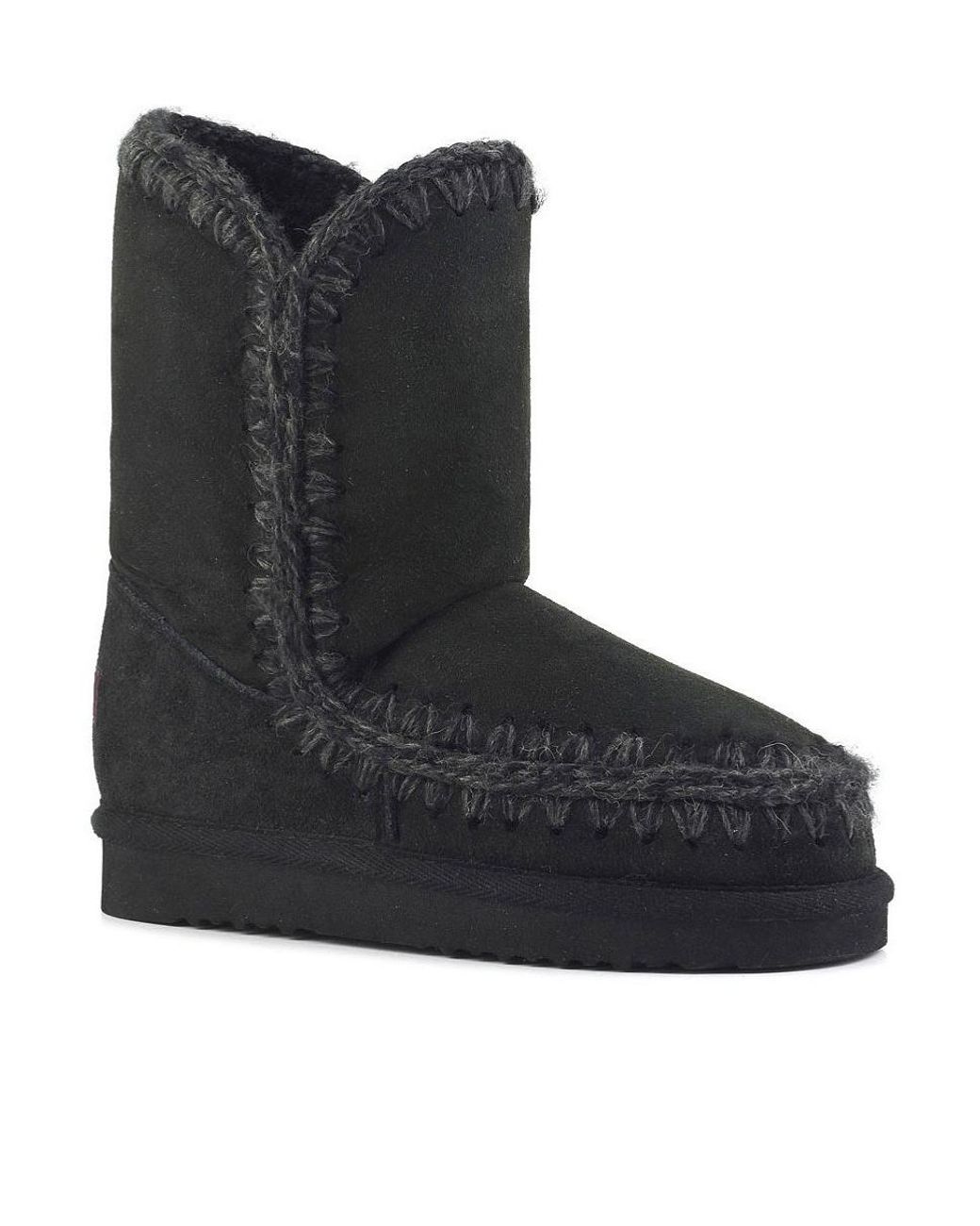 Mou Black Logo Middle Boots