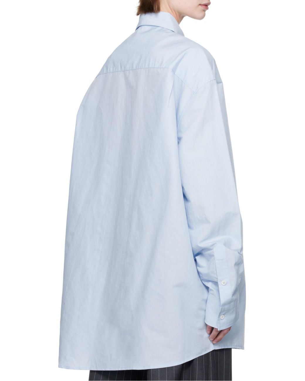 J.W. Anderson Blue Jw Anderson Window' Embroidered Shirt for men