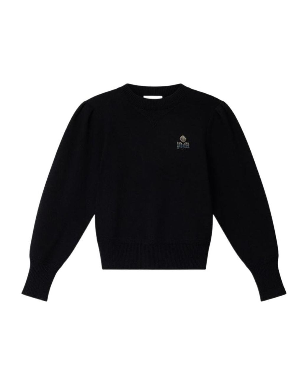 Isabel Marant Black Long-Sleeve Knit Top