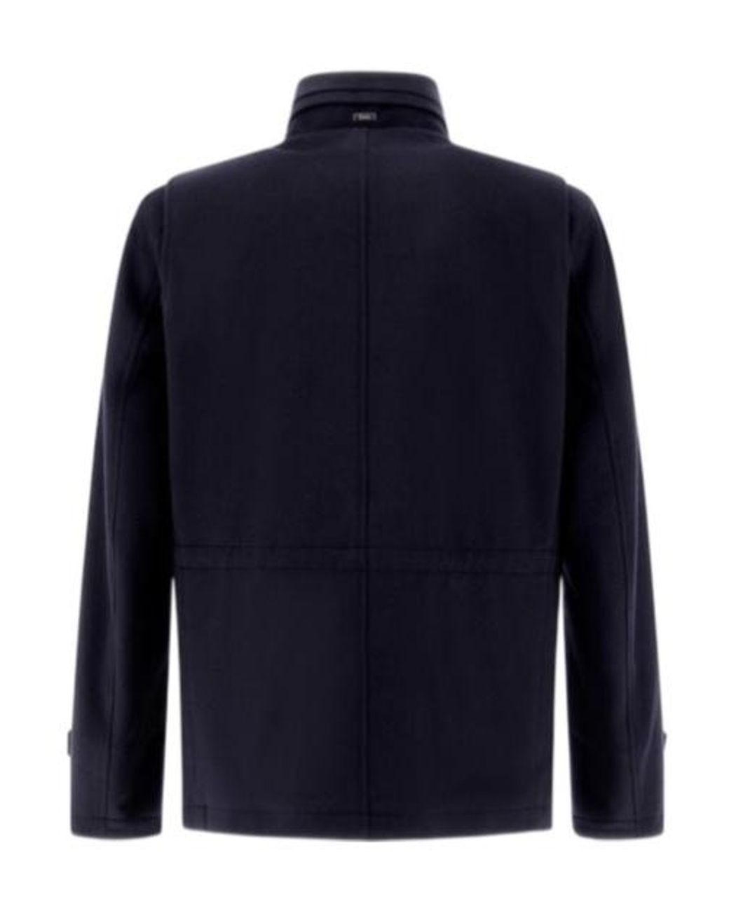 Herno Blue Stand-Collar Pocket Coats for men