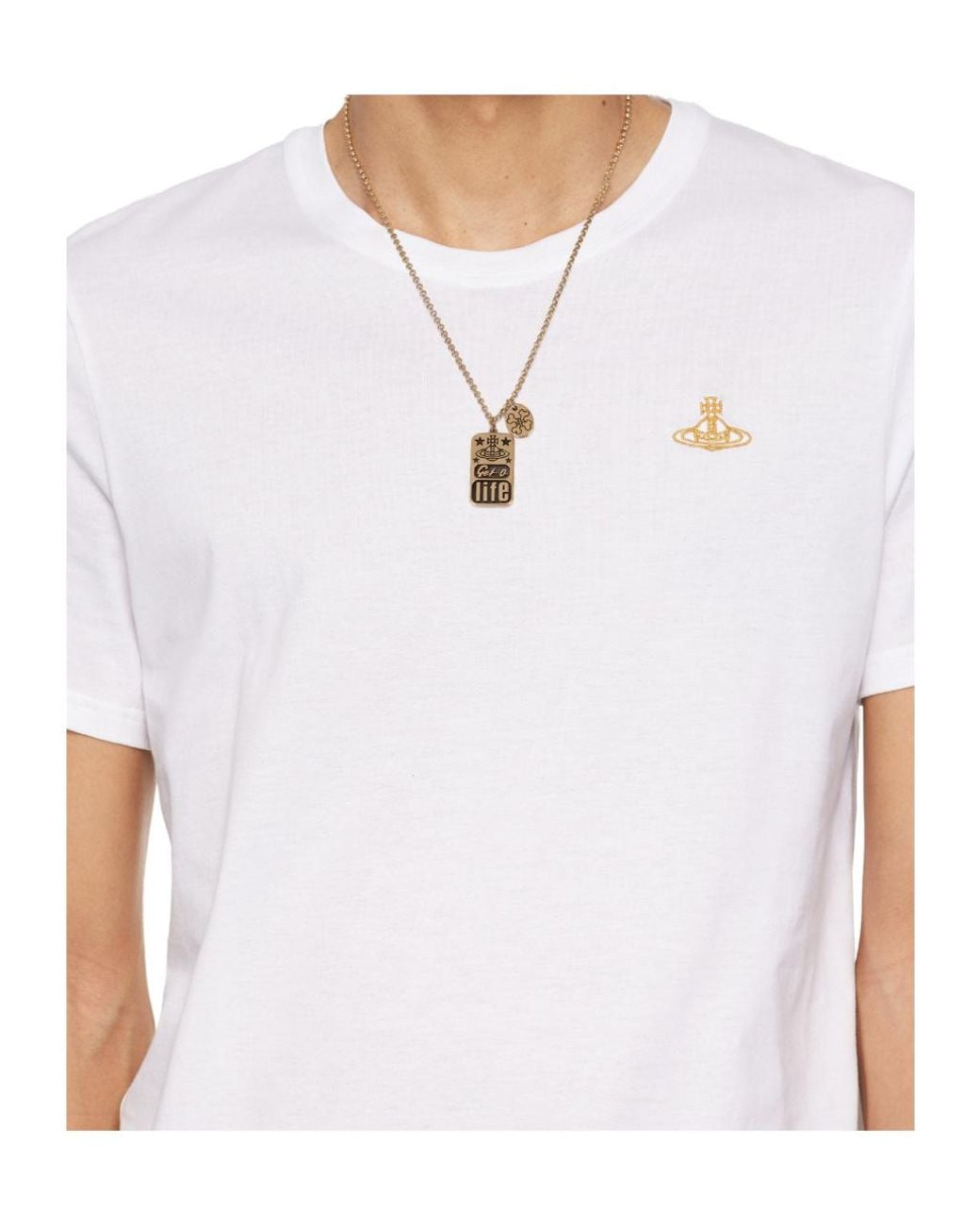 Vivienne Westwood Metallic Lancelot Pendant Necklace for men