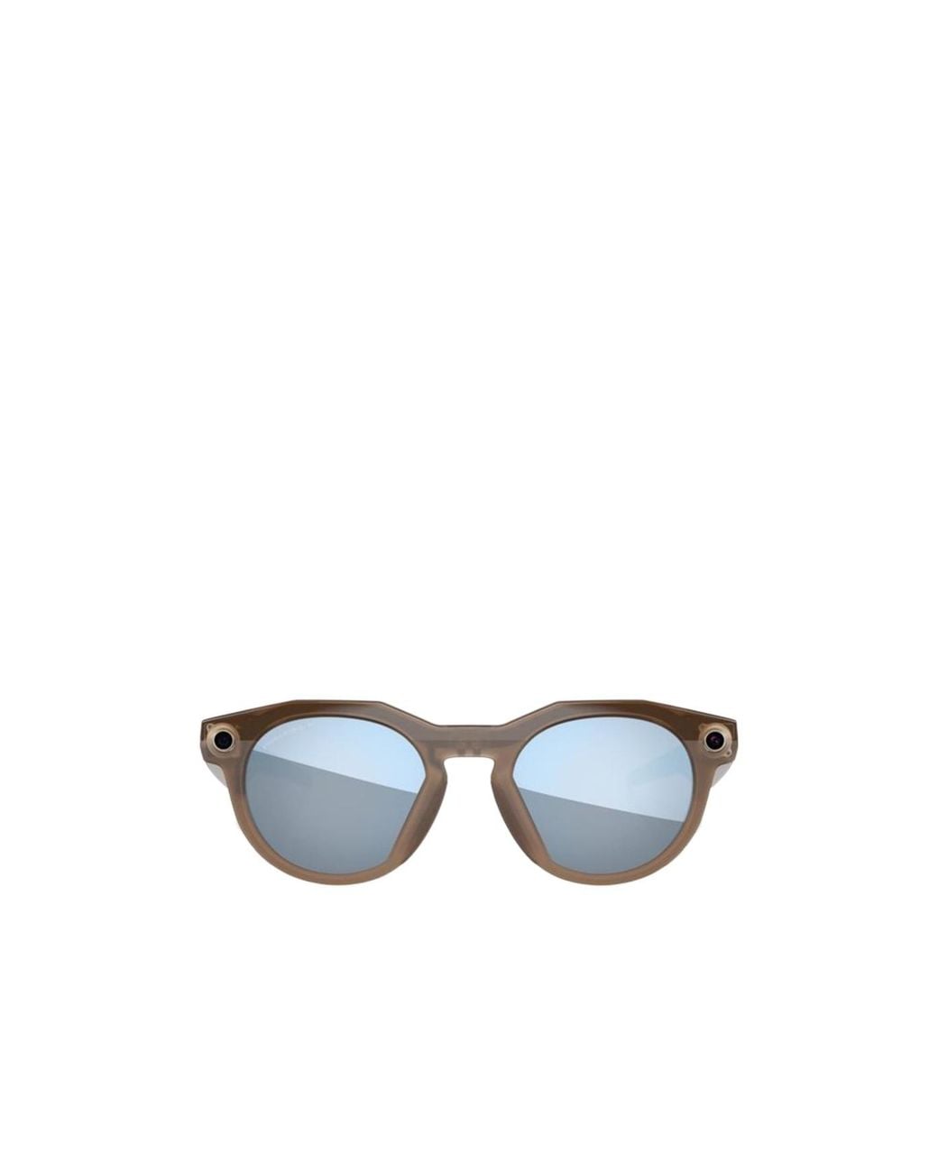 Oakley Blue Meta Hstn Round Frame Sunglasses for men