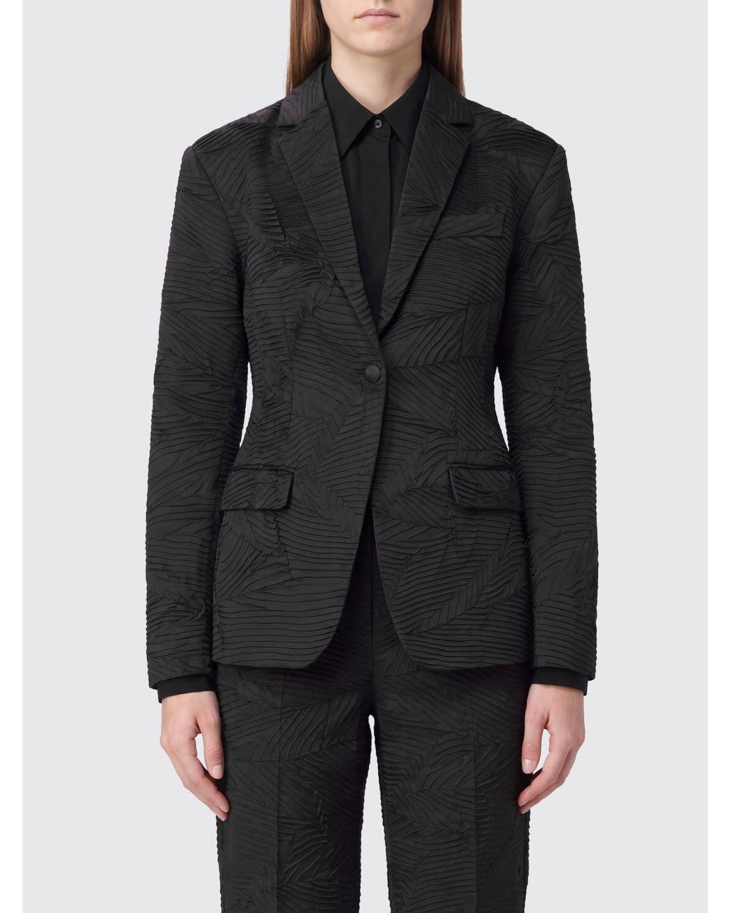 Ulla Johnson Black Dhemi Satin Blazer Jacket