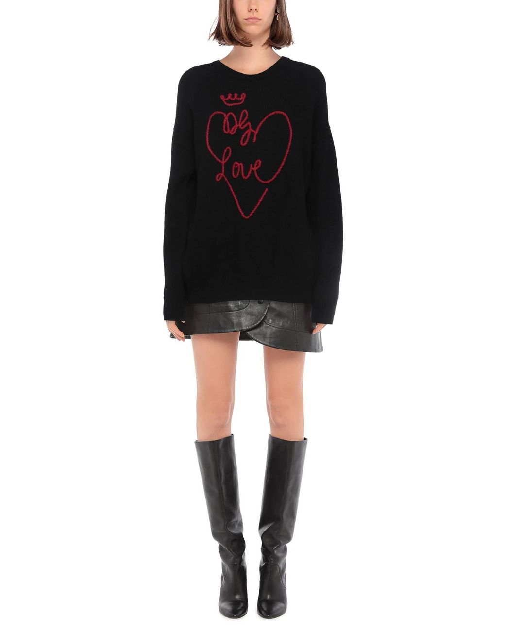 Dolce & Gabbana Black Knitted Long Sleeve Sweater
