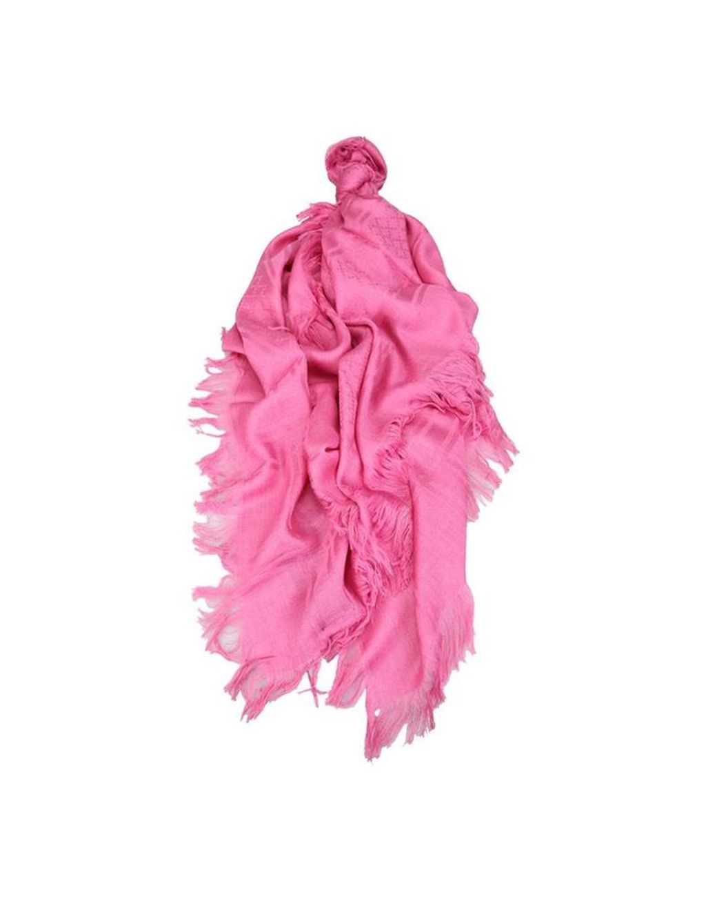 Gucci Pink Logo Tassel Scarf